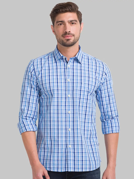 Men Slim Fit Medium Green Shirt
