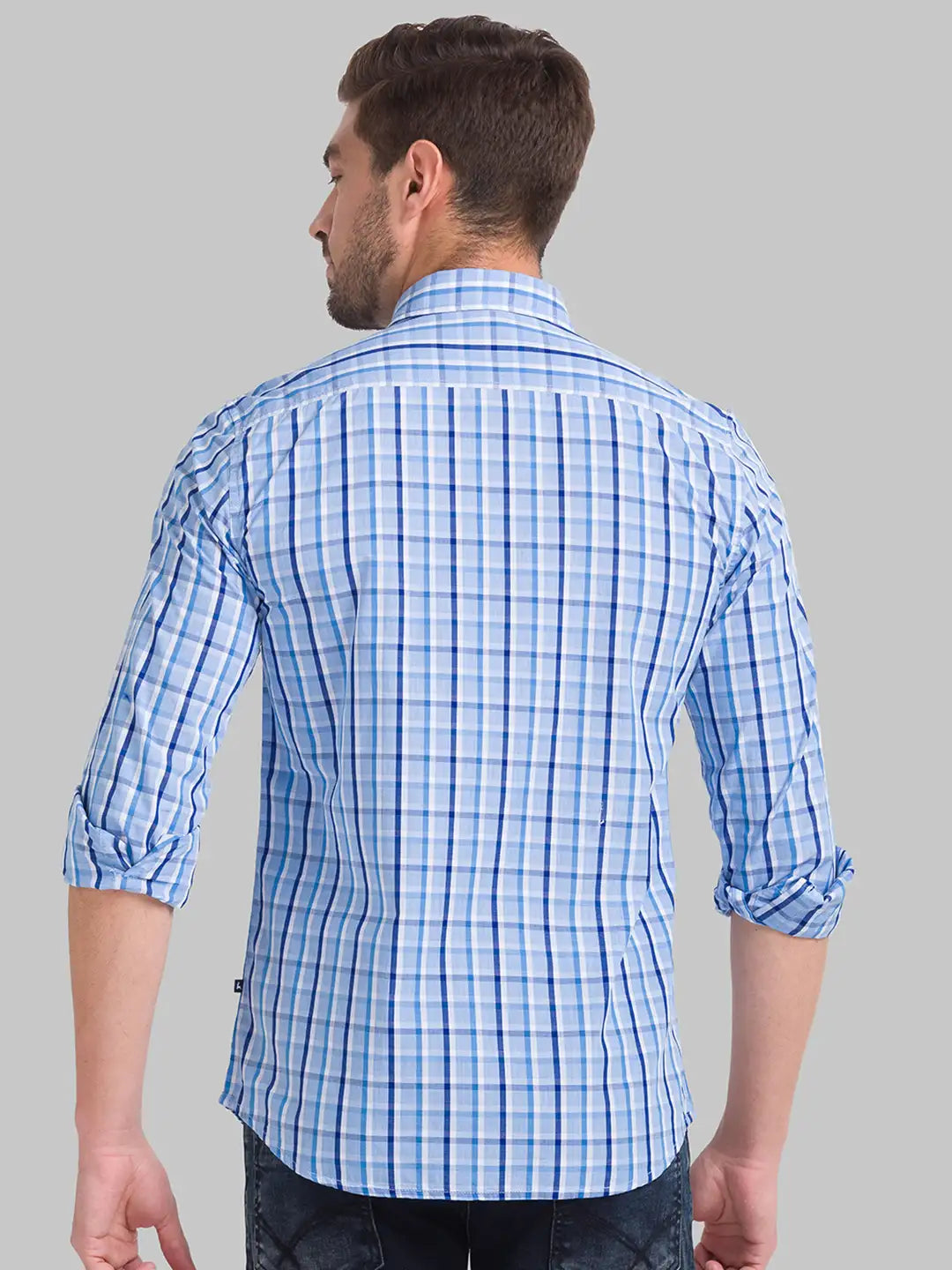 Men Slim Fit Medium Green Shirt