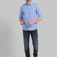 Men Slim Fit Medium Green Shirt