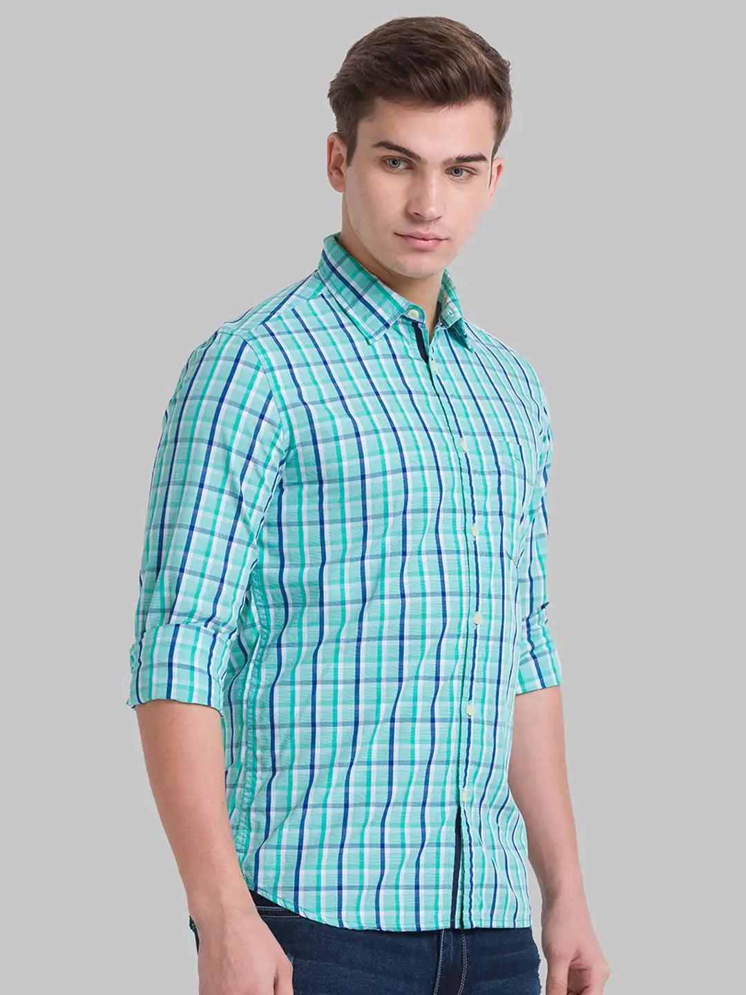 Men Slim Fit Medium Red Shirt