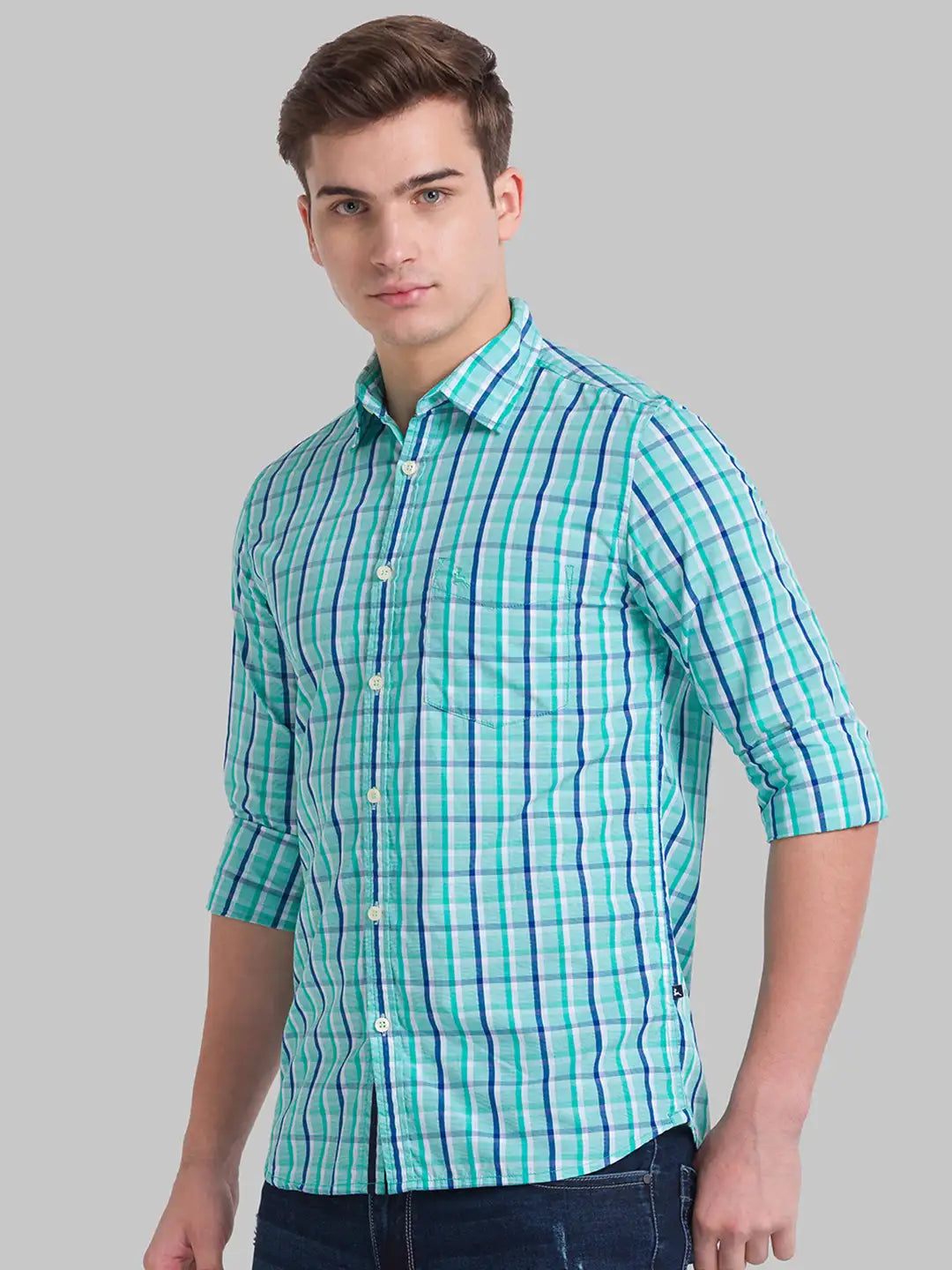 Men Slim Fit Medium Red Shirt