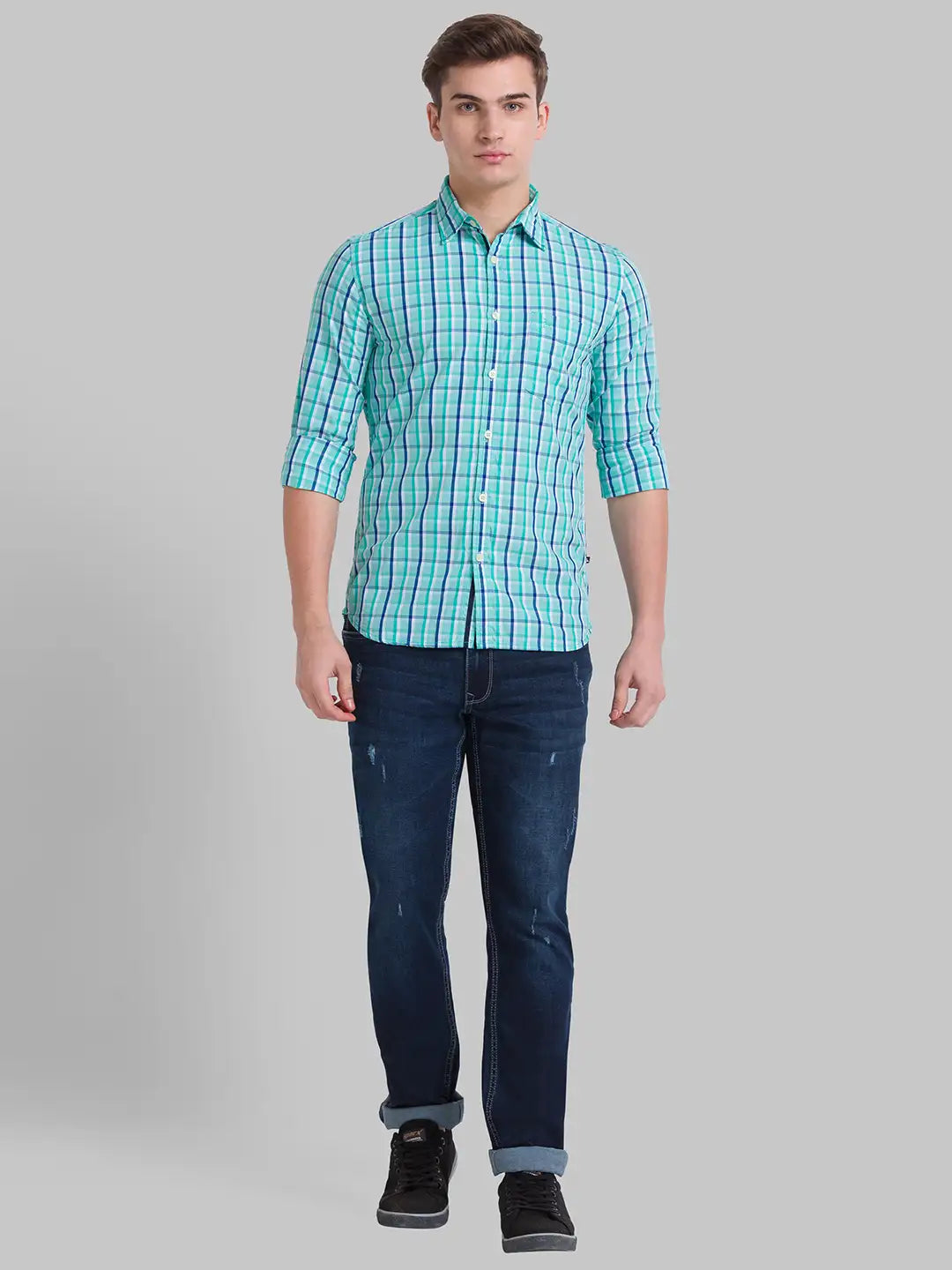 Men Slim Fit Medium Red Shirt