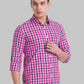 Men Slim Fit Medium Blue Shirt
