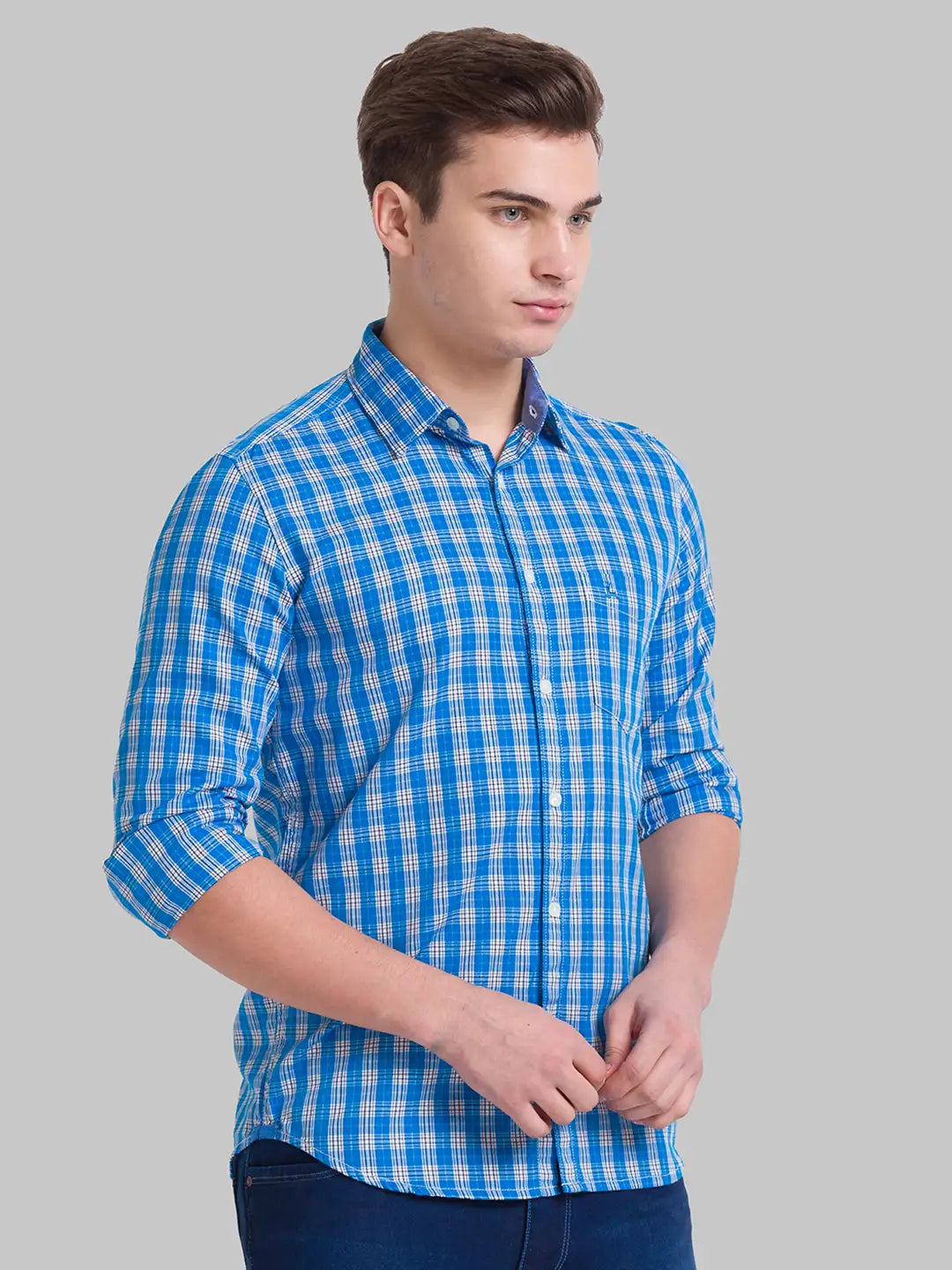Men Slim Fit Medium Red Shirt