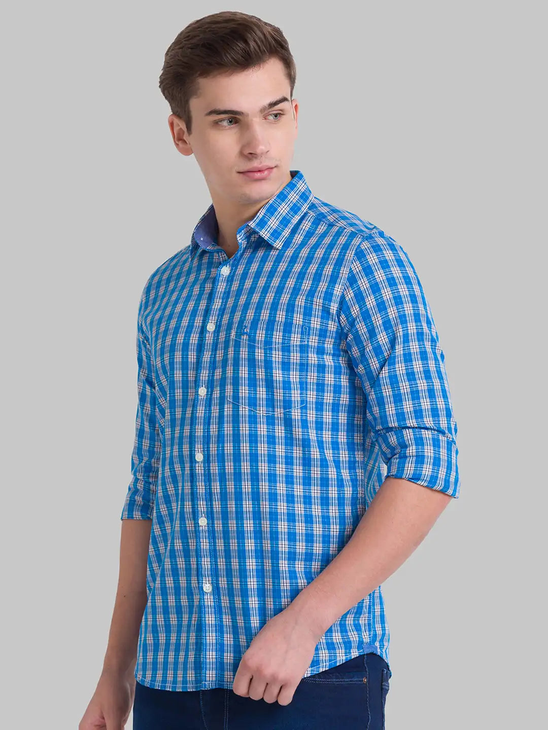 Men Slim Fit Medium Red Shirt