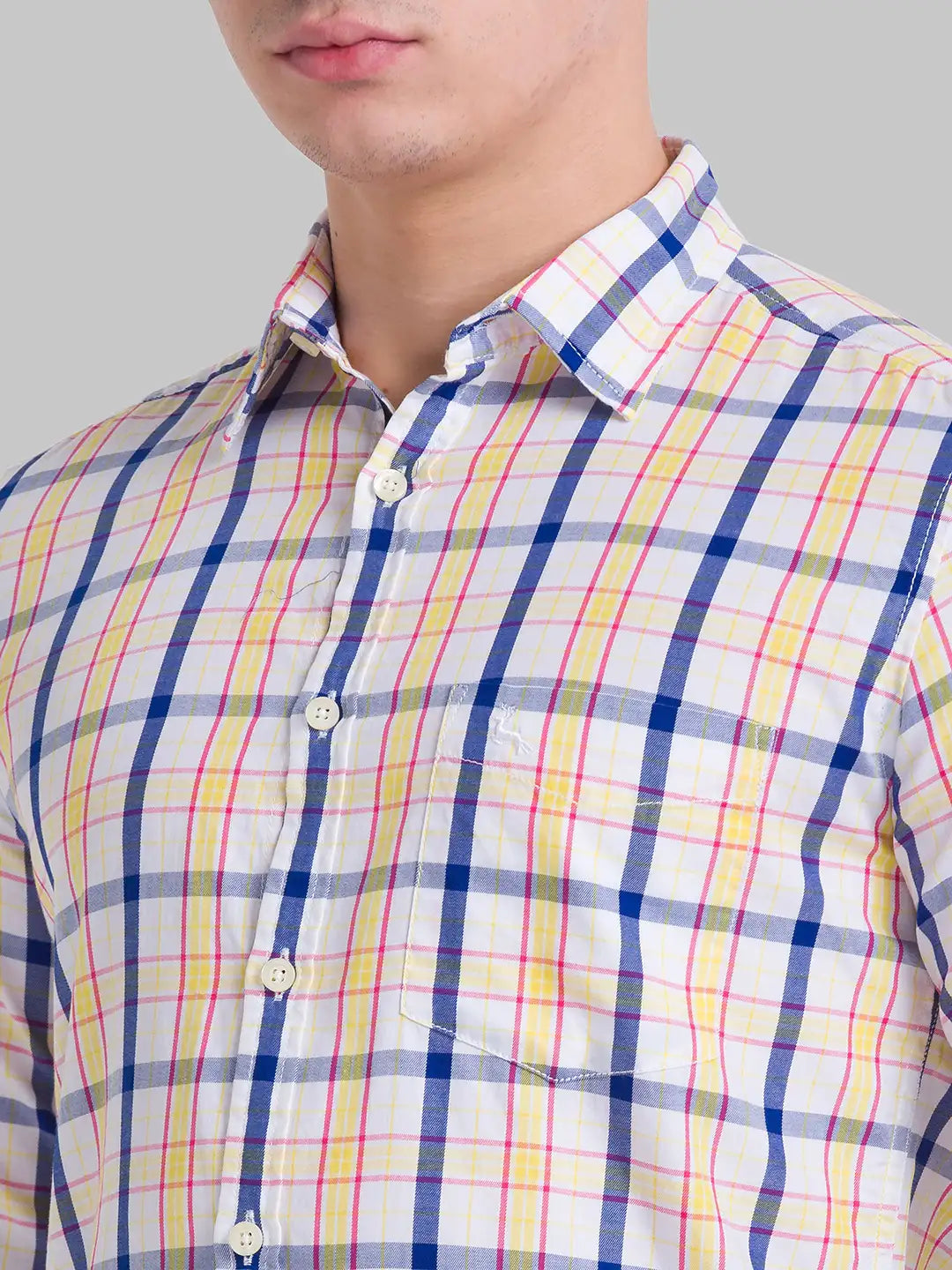 Men Slim Fit Dark Yellow Shirt