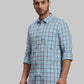 Men Slim Fit Blue Shirt
