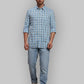 Men Slim Fit Blue Shirt