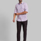 Men Slim Fit Dark Red Shirt