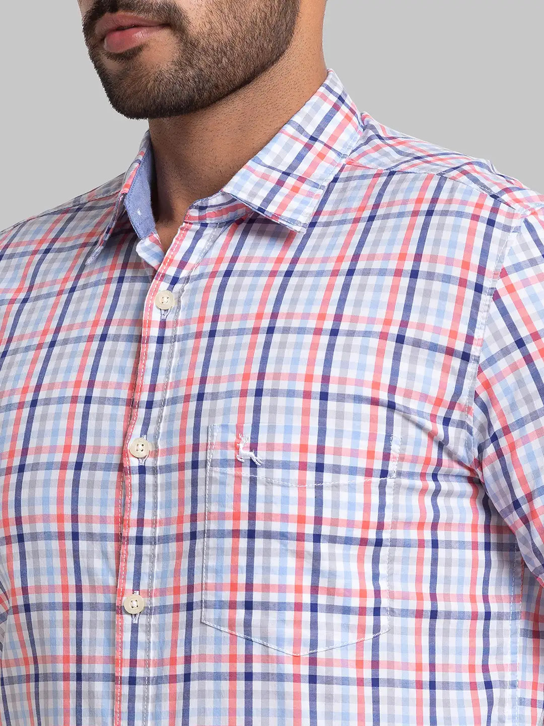 Men Slim Fit Dark Red Shirt