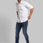 Men Slim Fit White Shirt