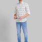 Men Slim Fit Light Blue Shirt