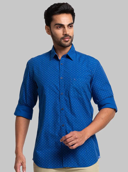 Men Slim Fit Medium Red Shirt