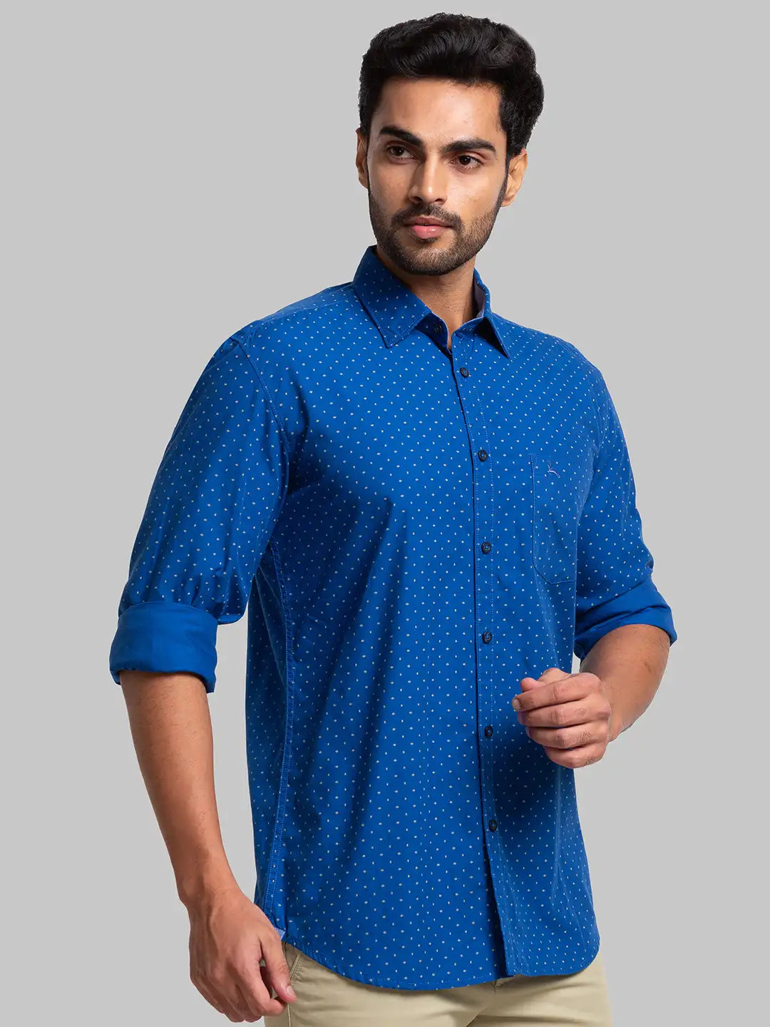Men Slim Fit Medium Red Shirt