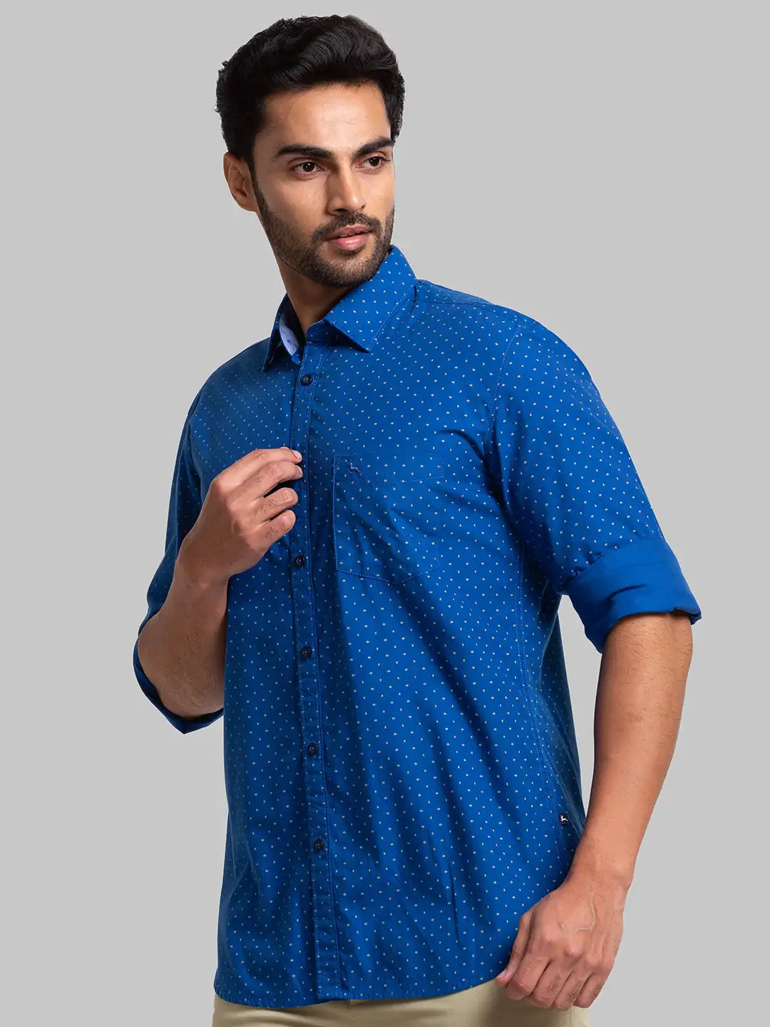 Men Slim Fit Medium Red Shirt