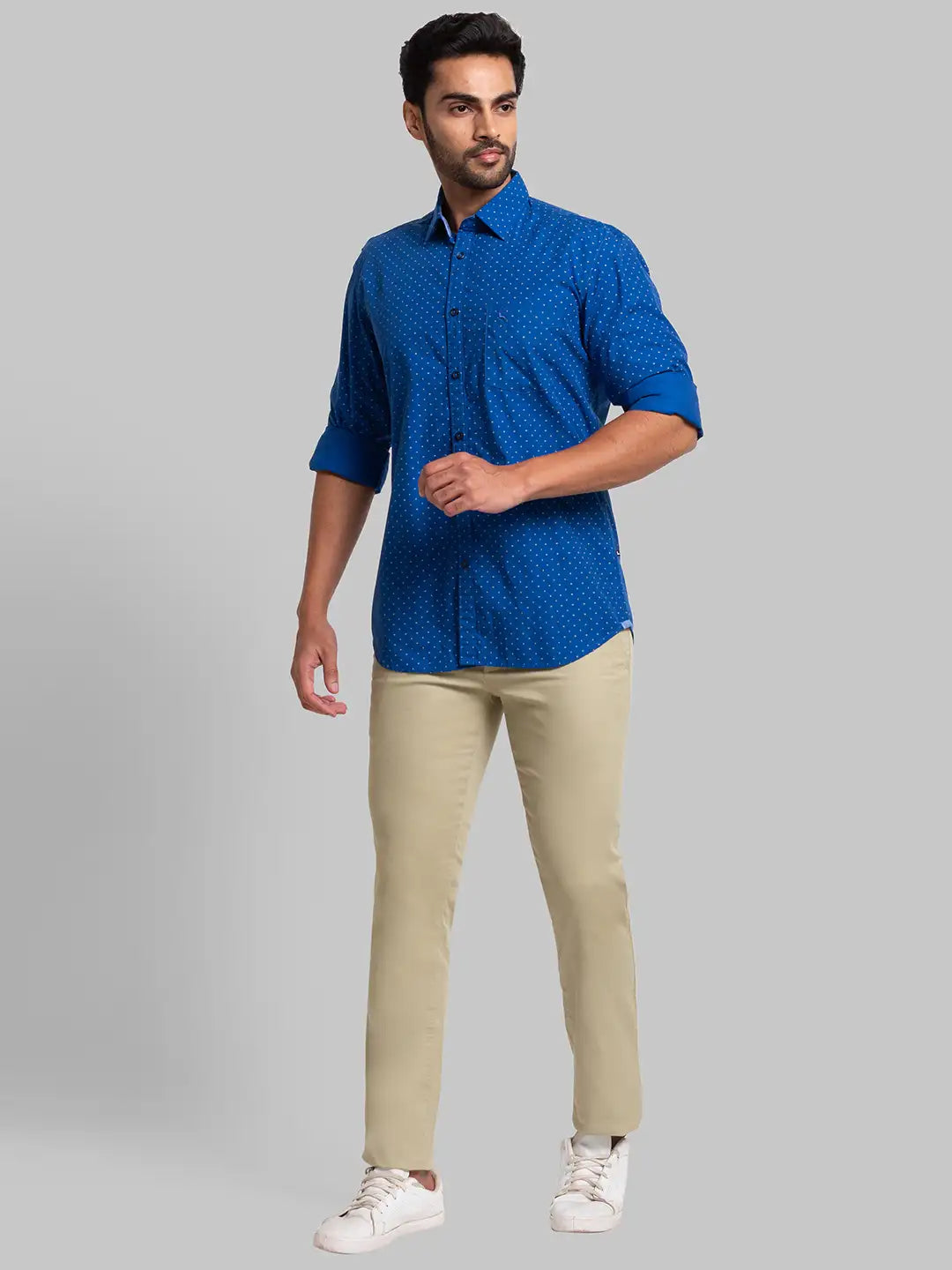 Men Slim Fit Medium Red Shirt