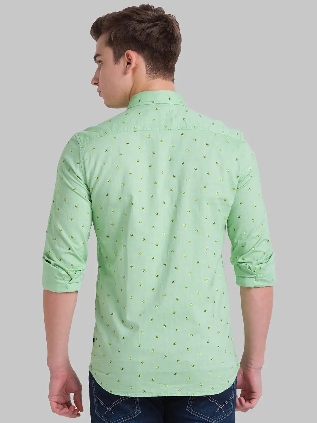 Men Slim Fit Light Blue Shirt