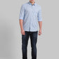 Men Slim Fit Dark Blue Shirt