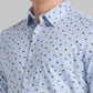 Men Slim Fit Dark Blue Shirt