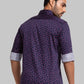 Men Slim Fit Dark Blue Shirt