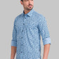 Men Slim Fit Medium Blue Shirt