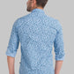 Men Slim Fit Medium Blue Shirt