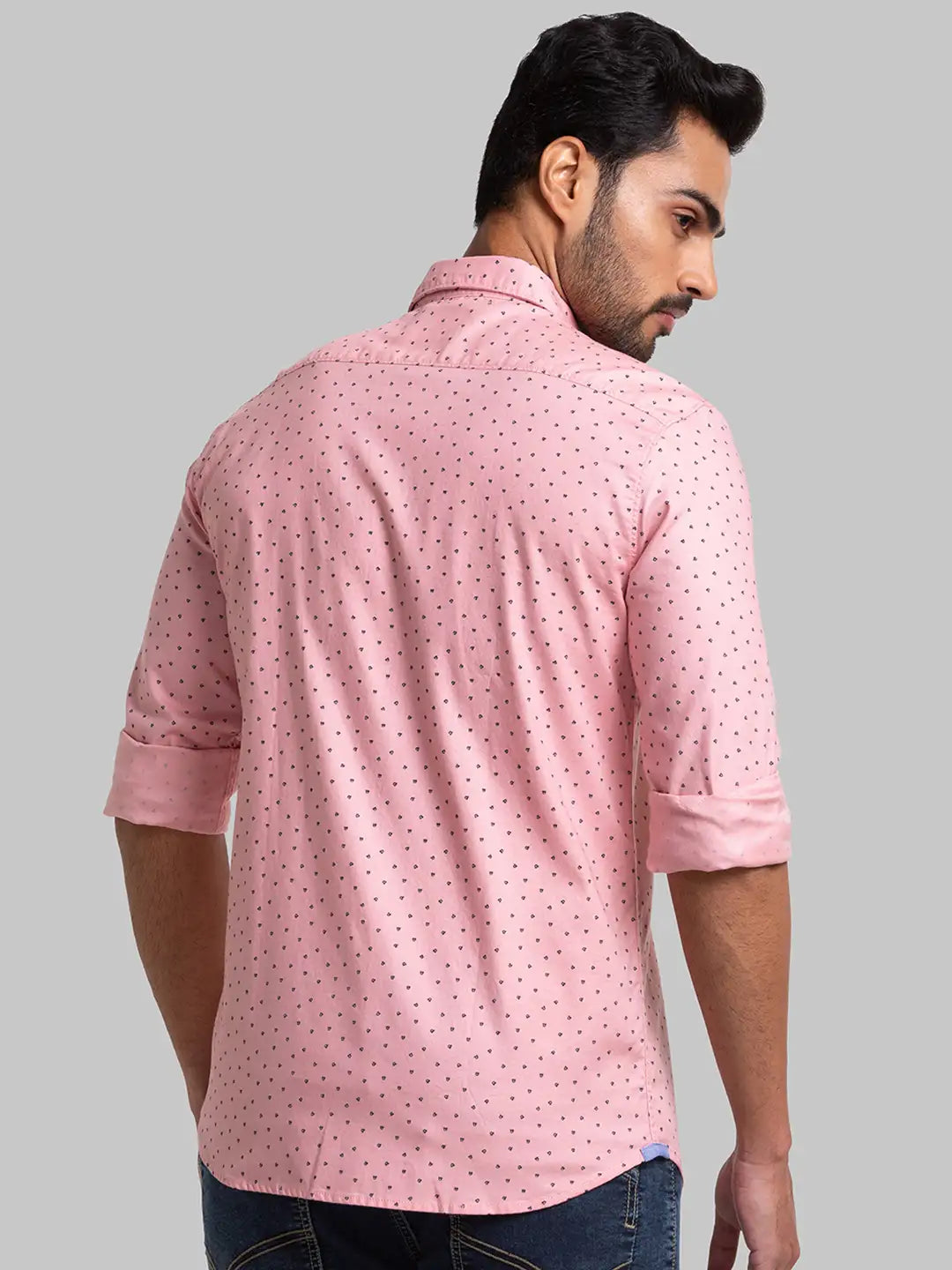 Men Slim Fit Medium Green Shirt
