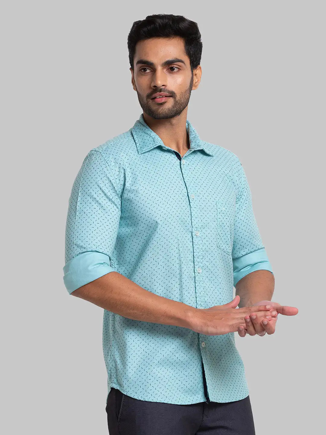 Men Slim Fit Medium Red Shirt