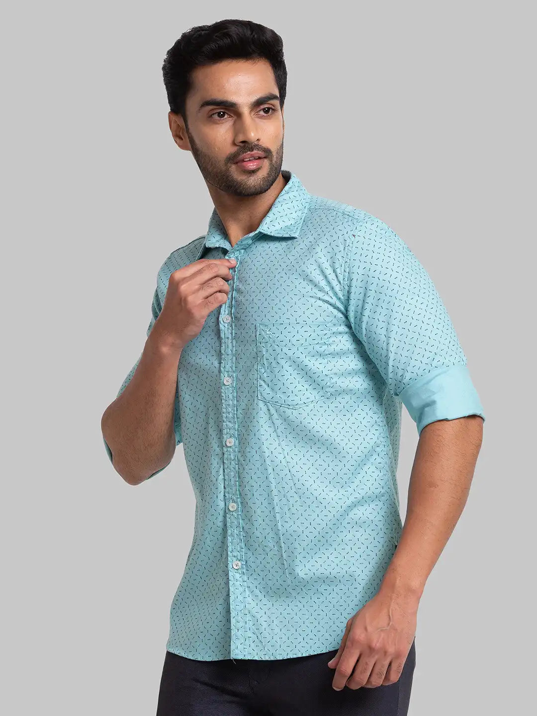 Men Slim Fit Medium Red Shirt