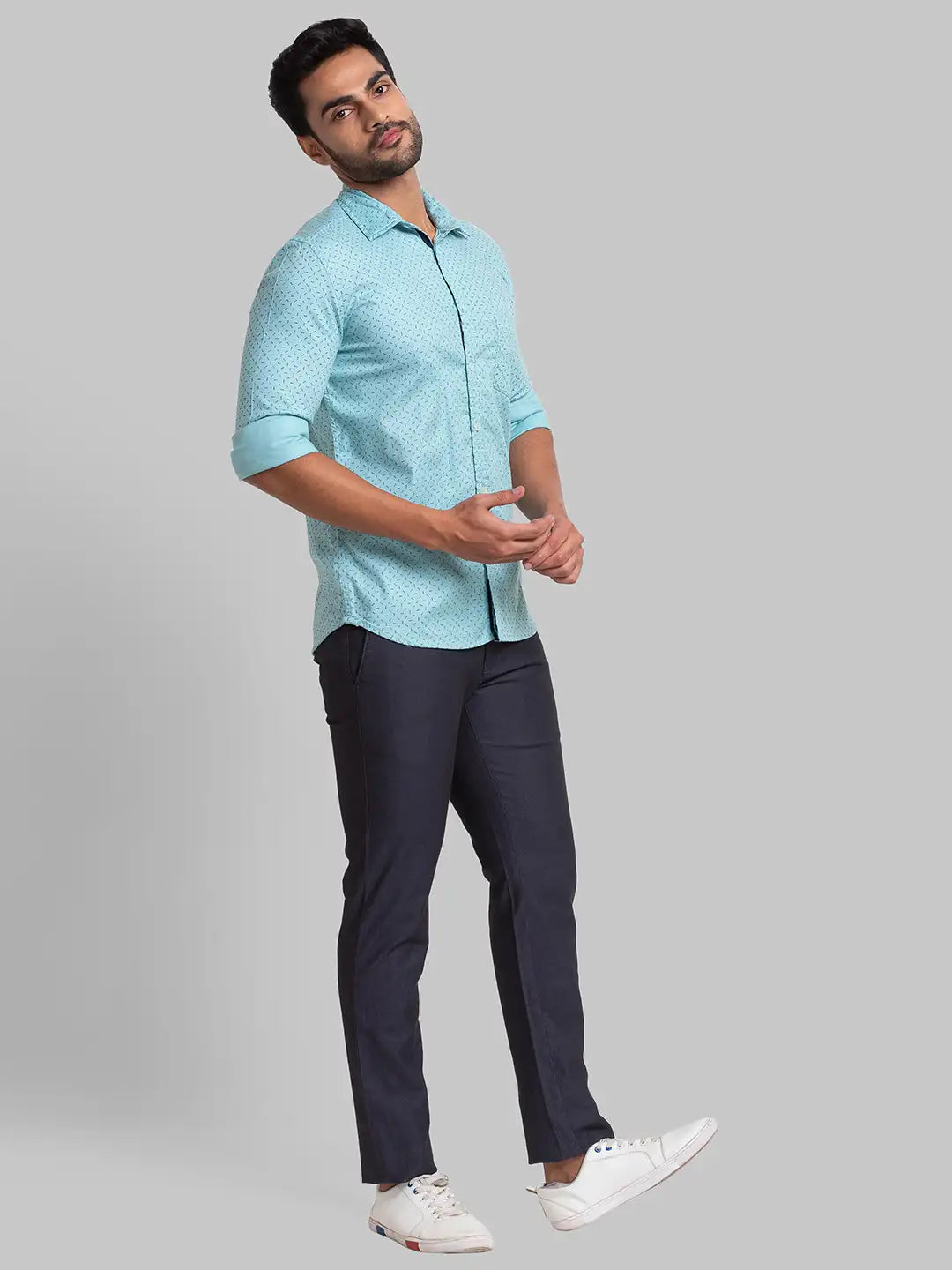 Men Slim Fit Medium Red Shirt