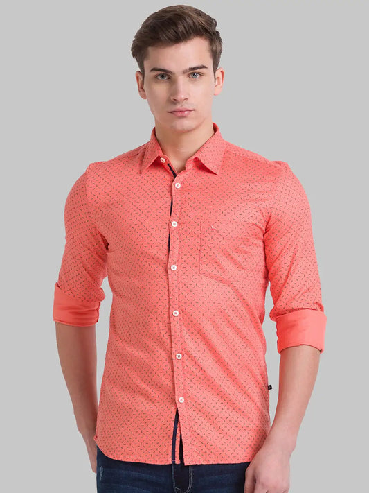 Men Slim Fit Light Blue Shirt