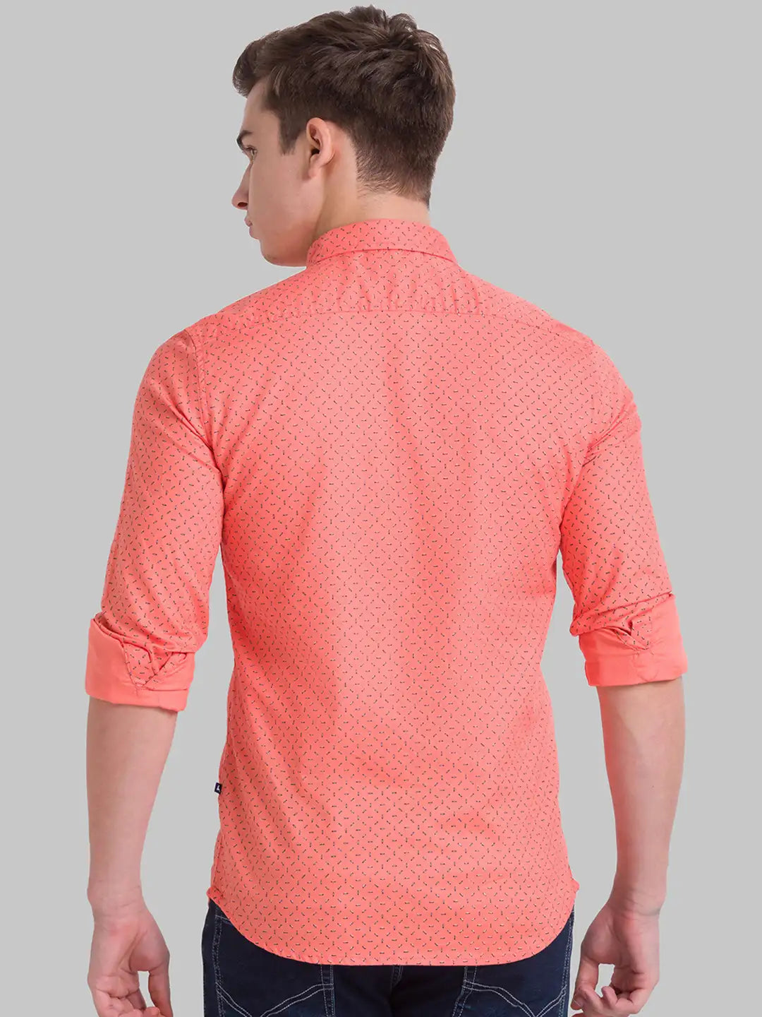 Men Slim Fit Light Blue Shirt