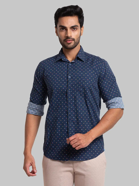Men Slim Fit White Shirt