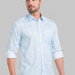 Men Slim Fit Dark Blue Shirt