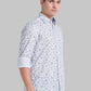 Men Slim Fit Light Blue Shirt