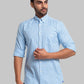 Men Slim Fit Dark Blue Shirt