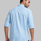 Men Slim Fit Dark Blue Shirt