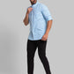 Men Slim Fit Dark Blue Shirt