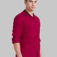 Men Slim Fit White Shirt