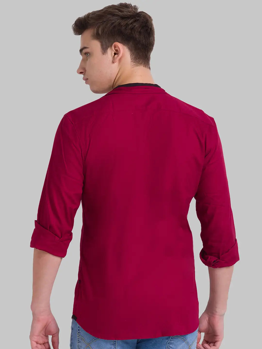 Men Slim Fit White Shirt