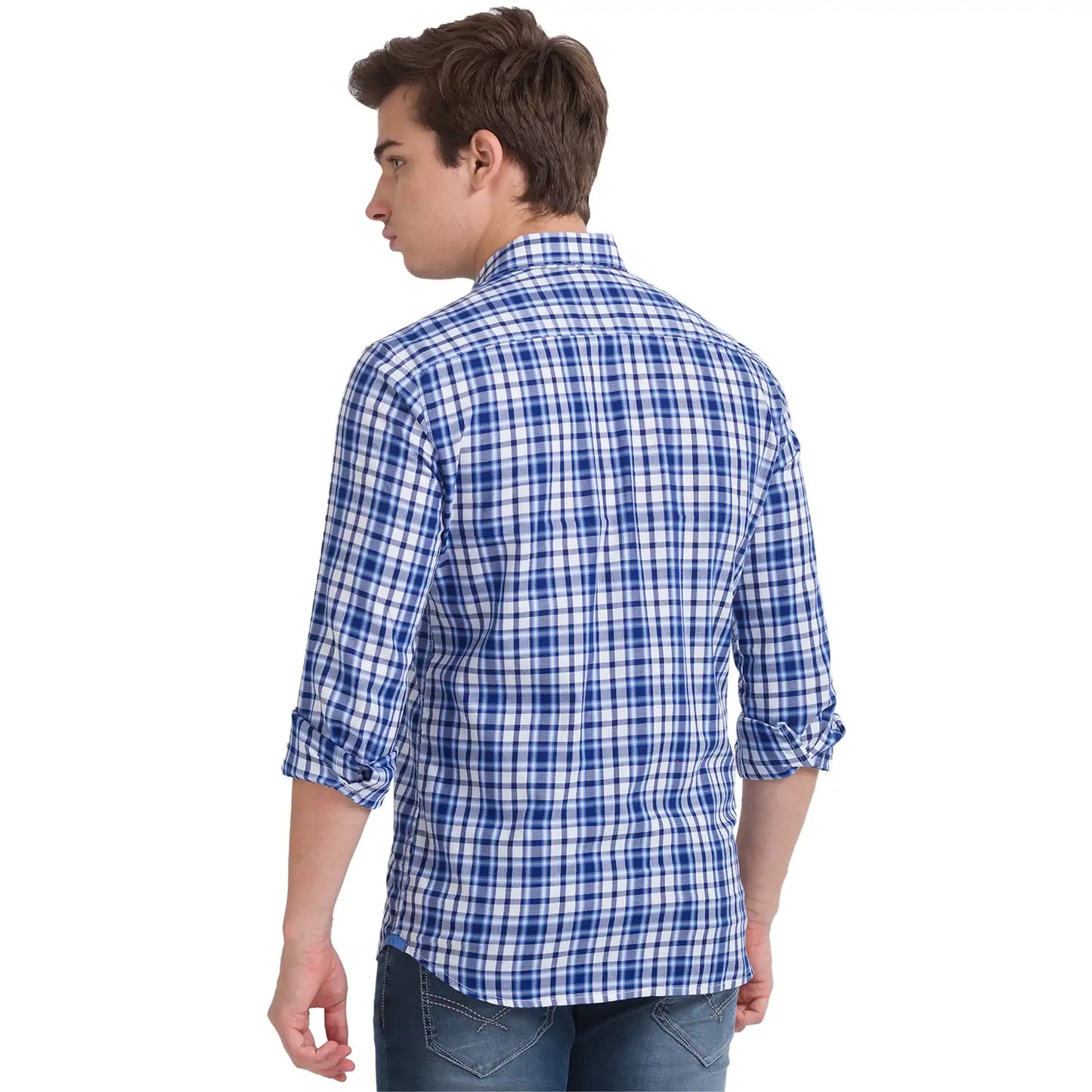 Men Slim Fit Dark Fawn Shirt
