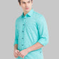 Men Slim Fit Medium Orange Shirt