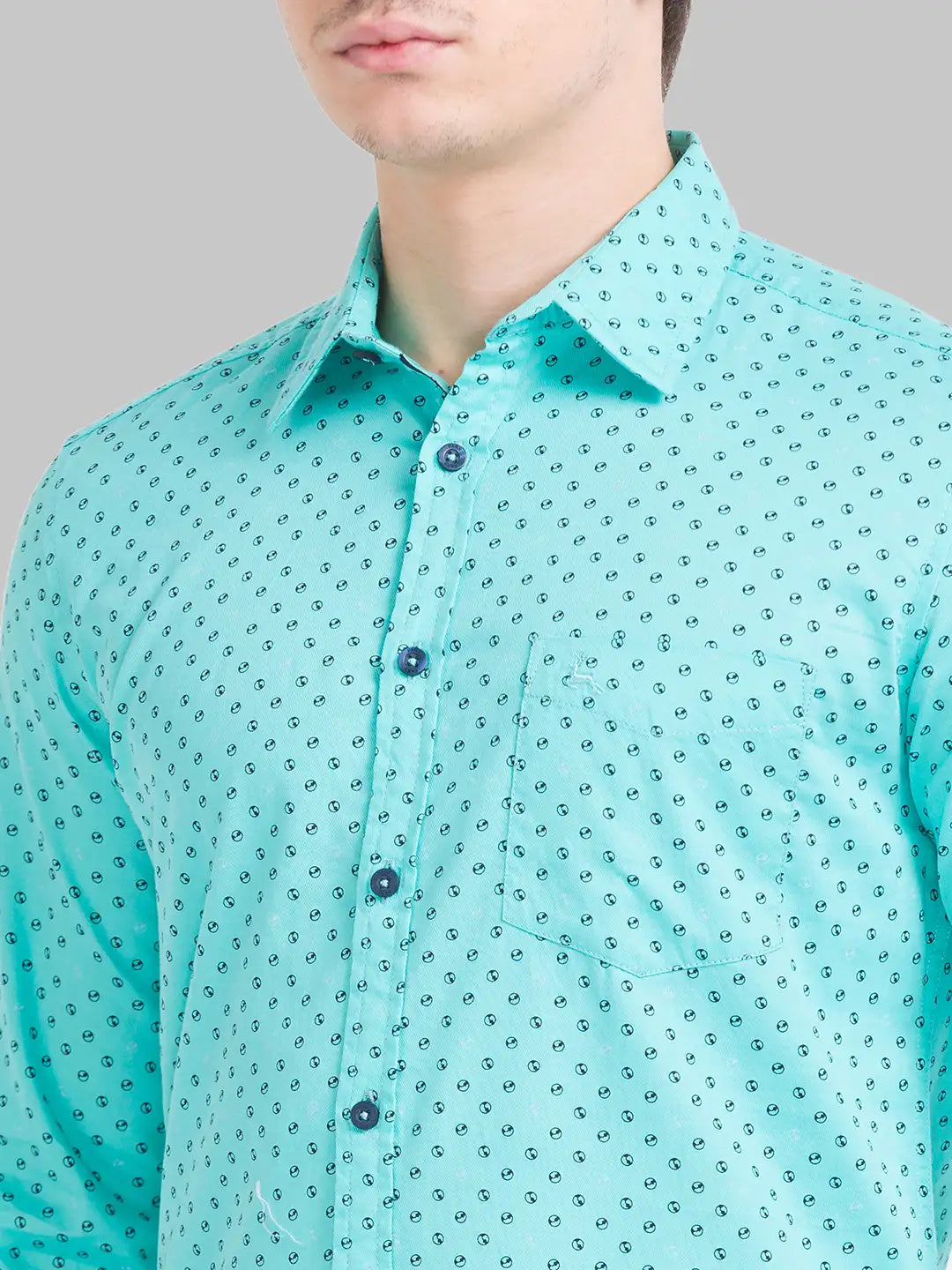 Men Slim Fit Medium Orange Shirt