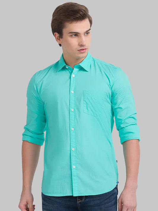 Men Slim Fit Medium Red Shirt