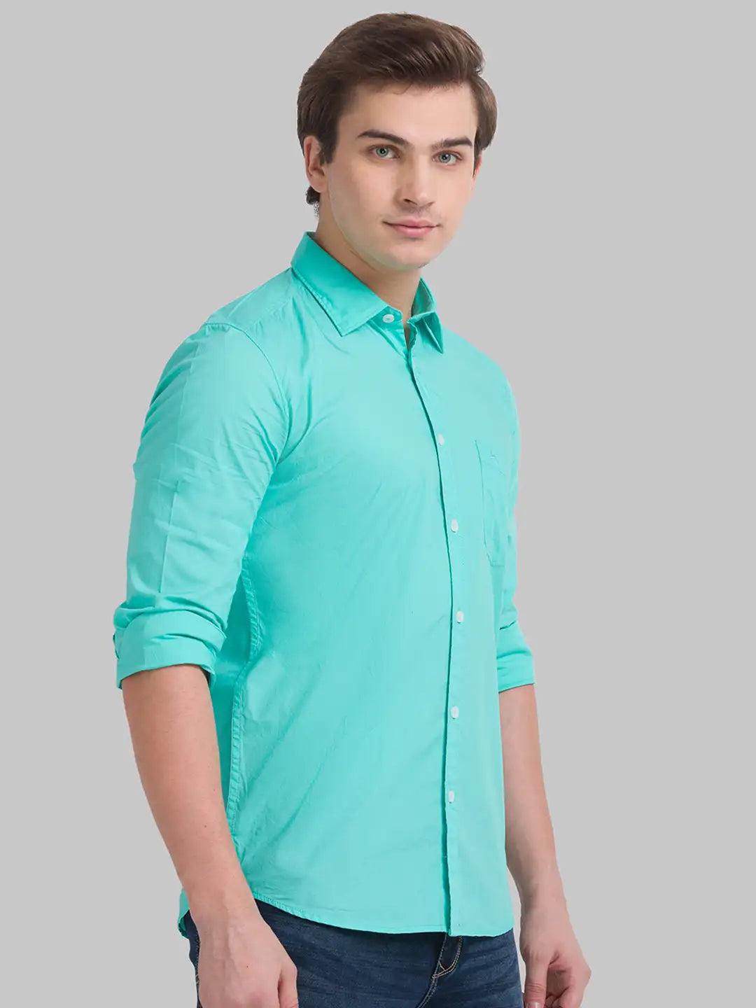 Men Slim Fit Medium Red Shirt