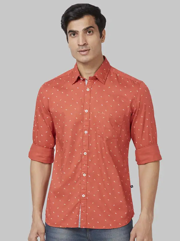 Men Slim Fit Blue Shirt