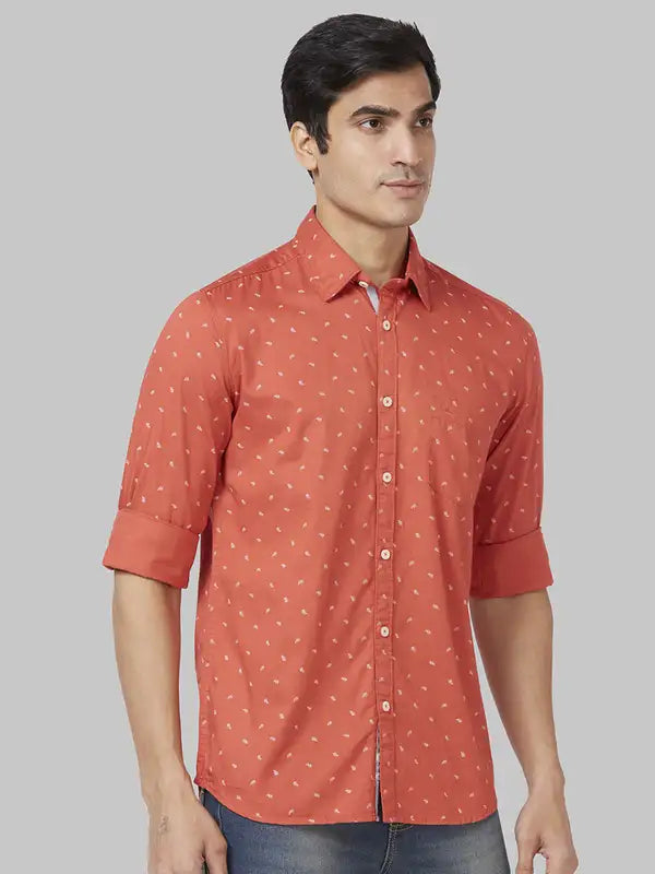 Men Slim Fit Blue Shirt