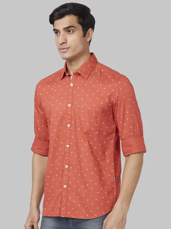 Men Slim Fit Blue Shirt