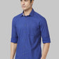 Men Slim Fit Blue Shirt