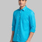 Men Slim Fit Yellow Shirt